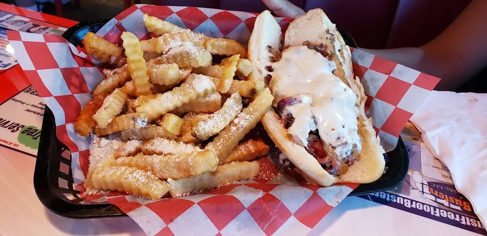 Brisket Philly Cheese & Parmesan Crinkle Fries with Cheese