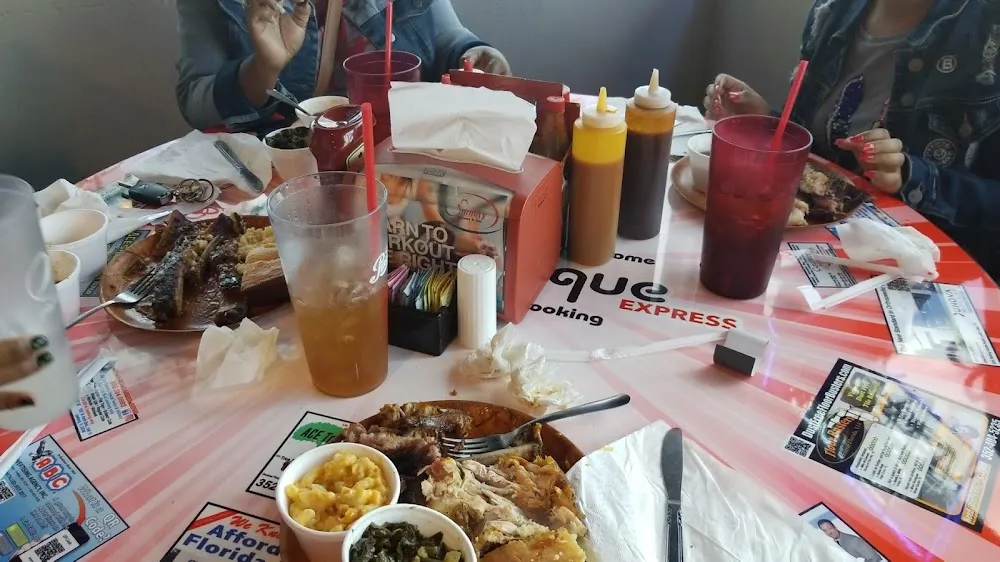 Ribs and Chicken Combo with Mac and Cheese Plus Collard Greens